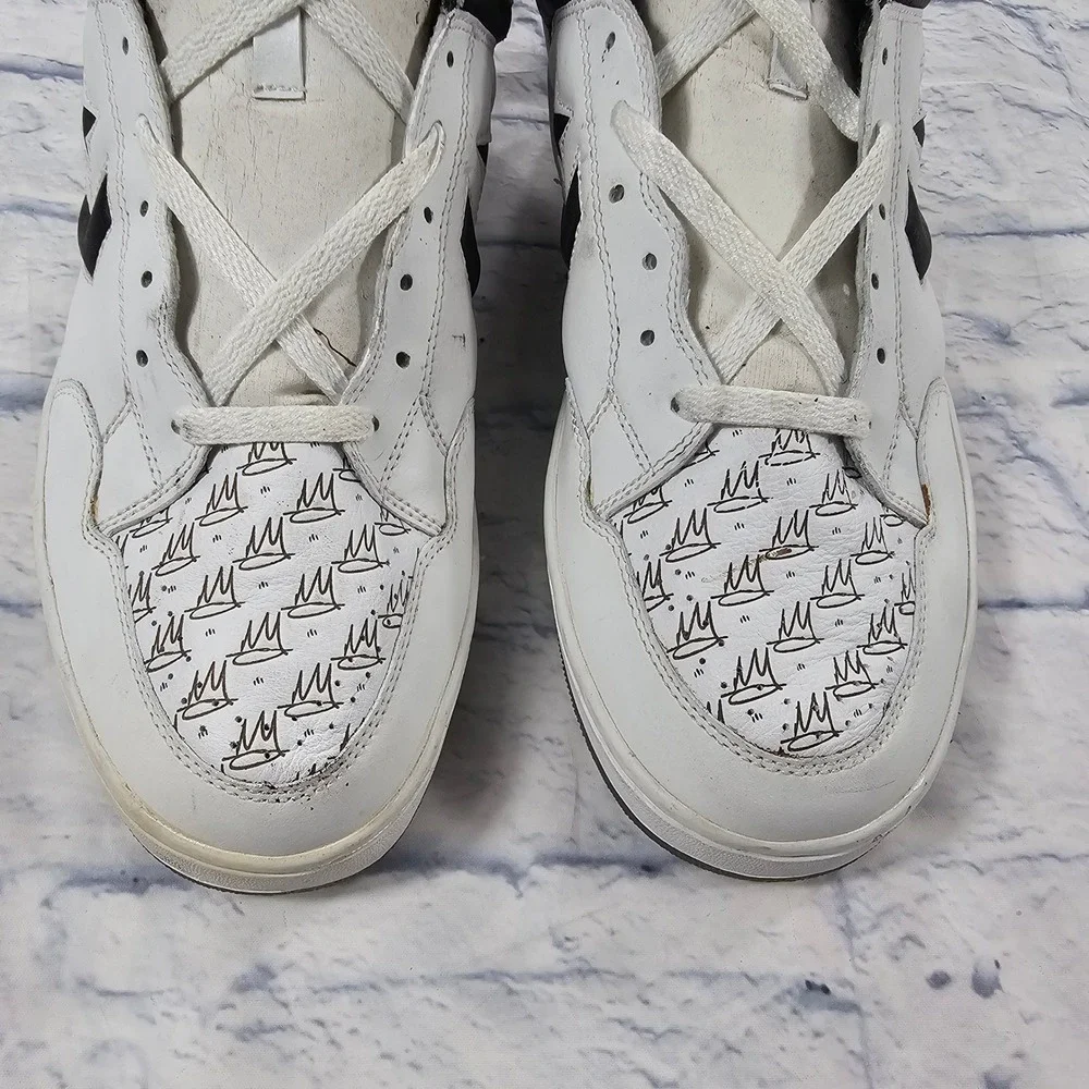 Converse x Mos Def Weapon MDF Brooklyn Mens 15 White Black Crown Sneaker VTG - Picture 3 of 15